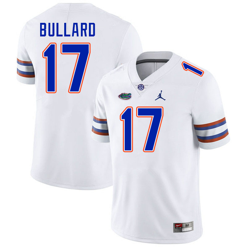 Florida Gators #17 Titus Bullard College Football Jerseys Stitched-White
